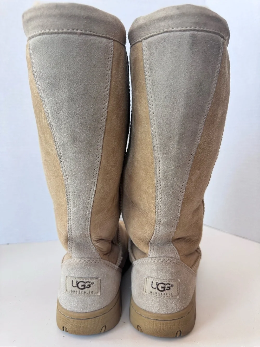 Vintage 90s Y2K Ugg Ultimate Tall 5250 Lined Suede Drawstring Tall Winter Boots